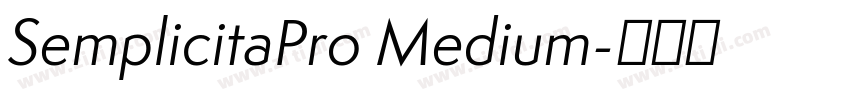 SemplicitaPro Medium字体转换